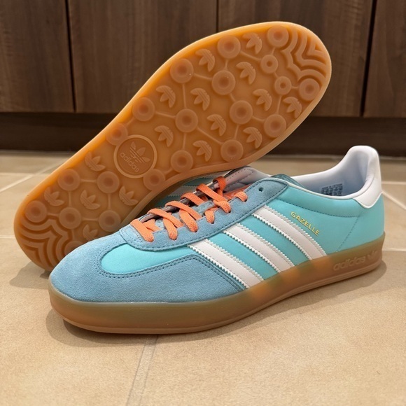 Adidas Gazelle Blue And White Men's Shoes Sz 10.5, 11
